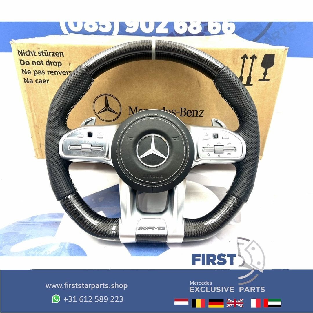 2022 AMG CARBON STUUR + AIRBAG A45 CLA45 C63 E63 GLC63 GLE63, Gebruikt, -, Verzenden, -