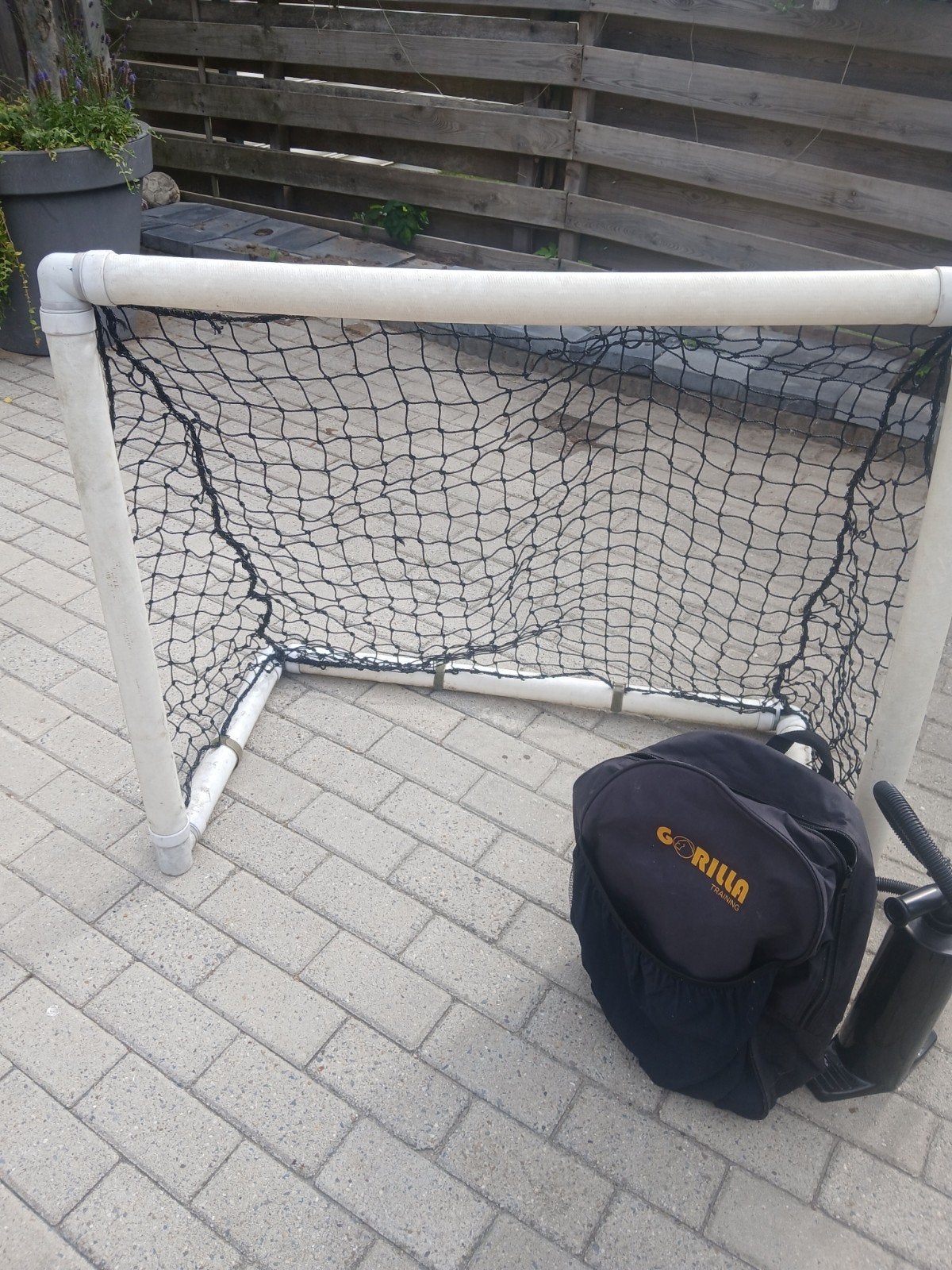 Voetbaldoel met pomp en tas - Gorilla Training, Ophalen of Verzenden, Gebruikt, Overige typen