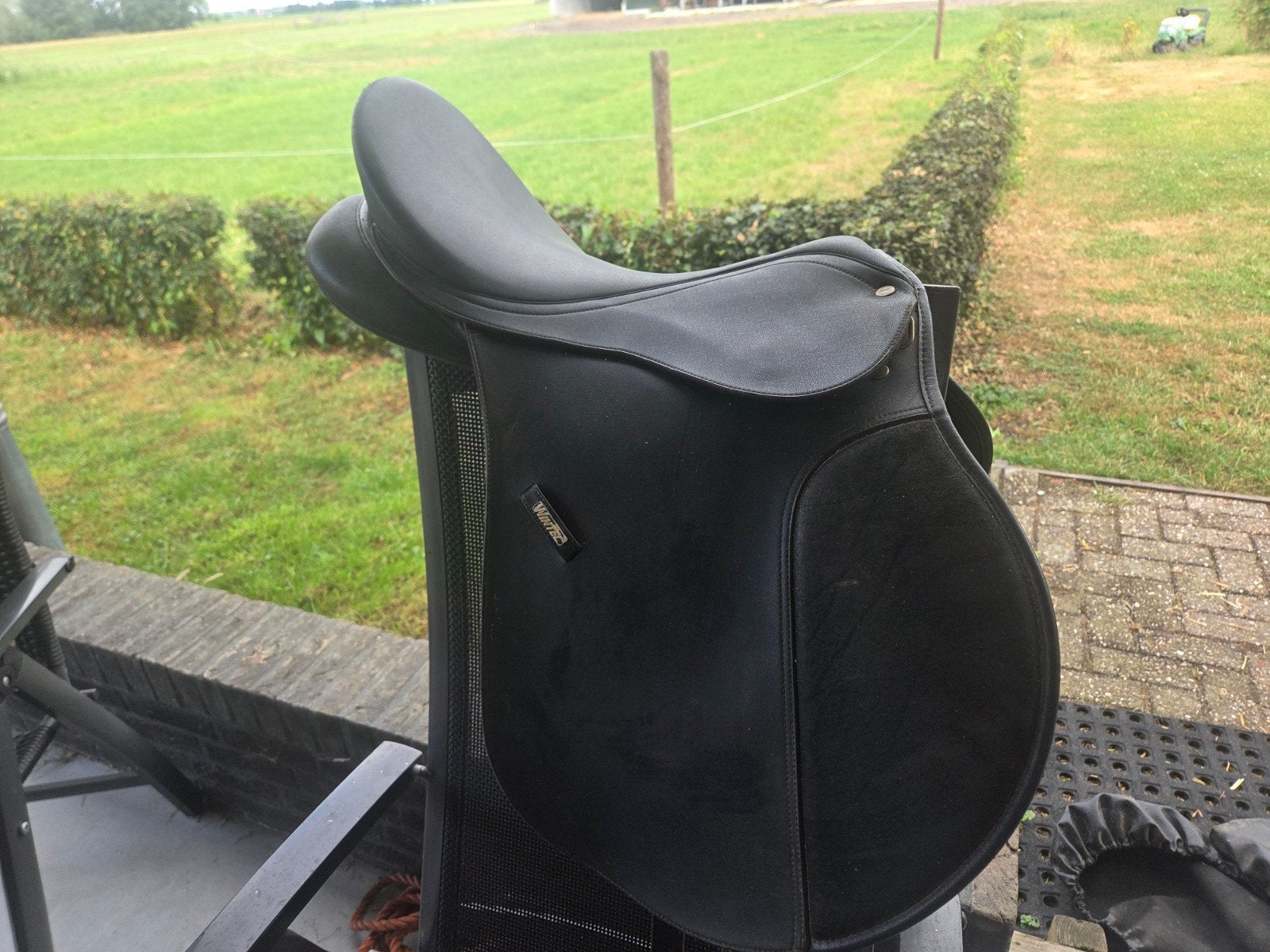 zwarte wintec zadel., Dieren en Toebehoren, L (17.5 inch), Gebruikt, Wintec, Ophalen of Verzenden