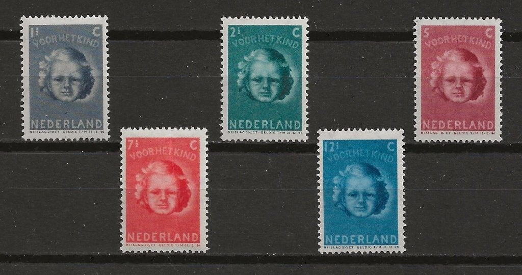 Nederland - Kinderzegels - 1945 – Postfris, Verzenden, Na 1940, Postfris
