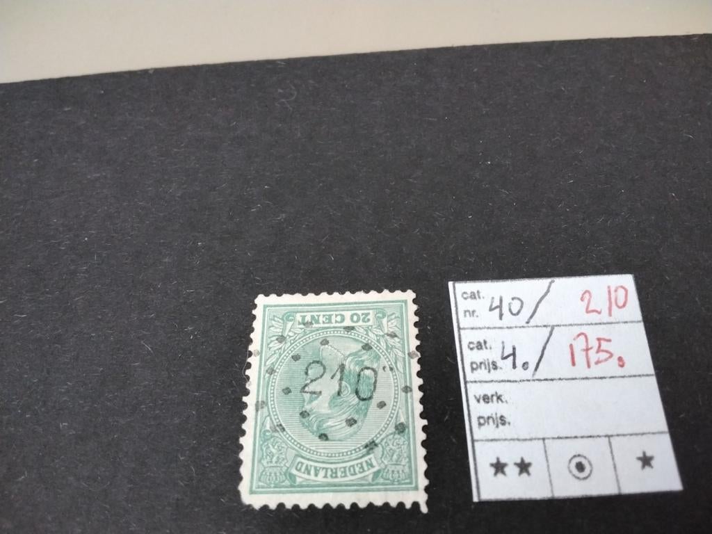 Betere Puntstempels KW III én Wilhelmina Hangend Haar, Verzenden