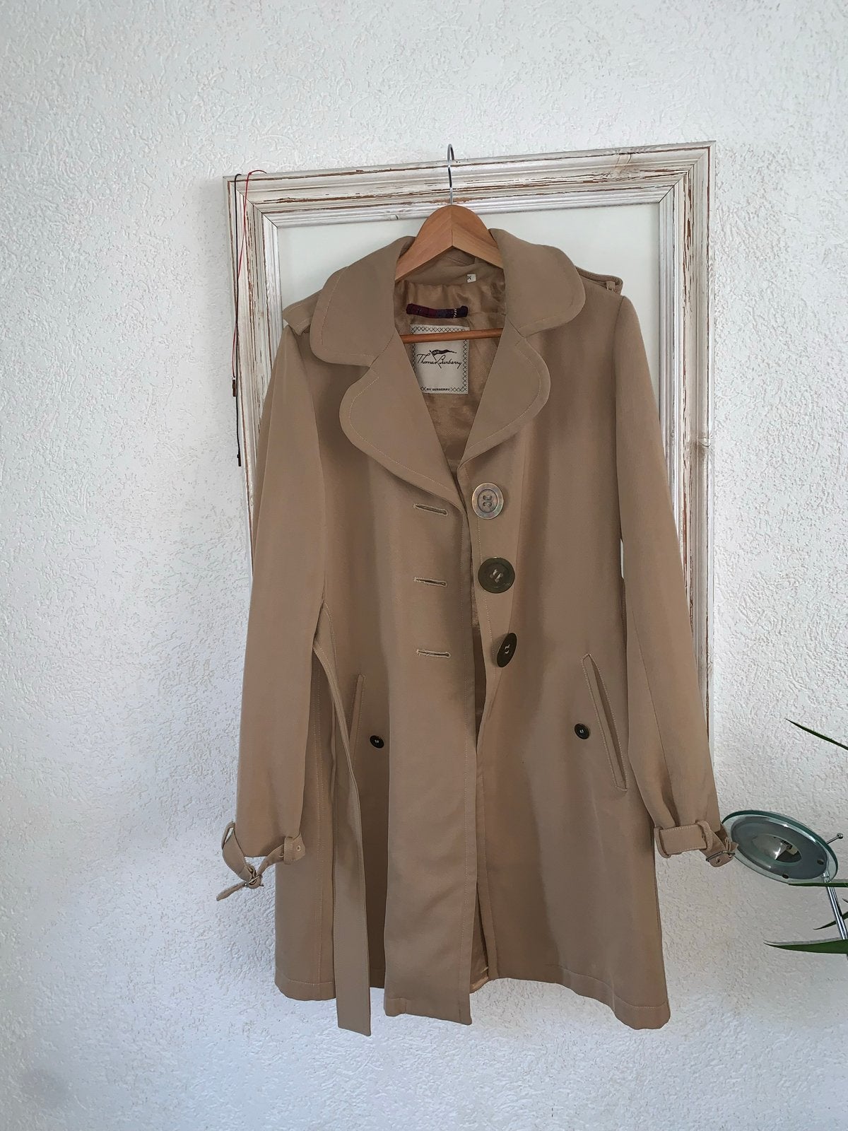 Thomas Burberry trenchcoat  maat M zgan, Ophalen of Verzenden, Zo goed als nieuw, Maat 38/40 (M), Beige