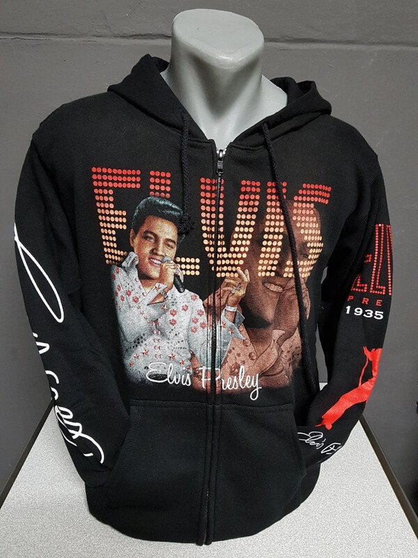 Zwart vest, Elvis Presley, printvest, Ophalen of Verzenden, Nieuw, Overige maten, Zwart