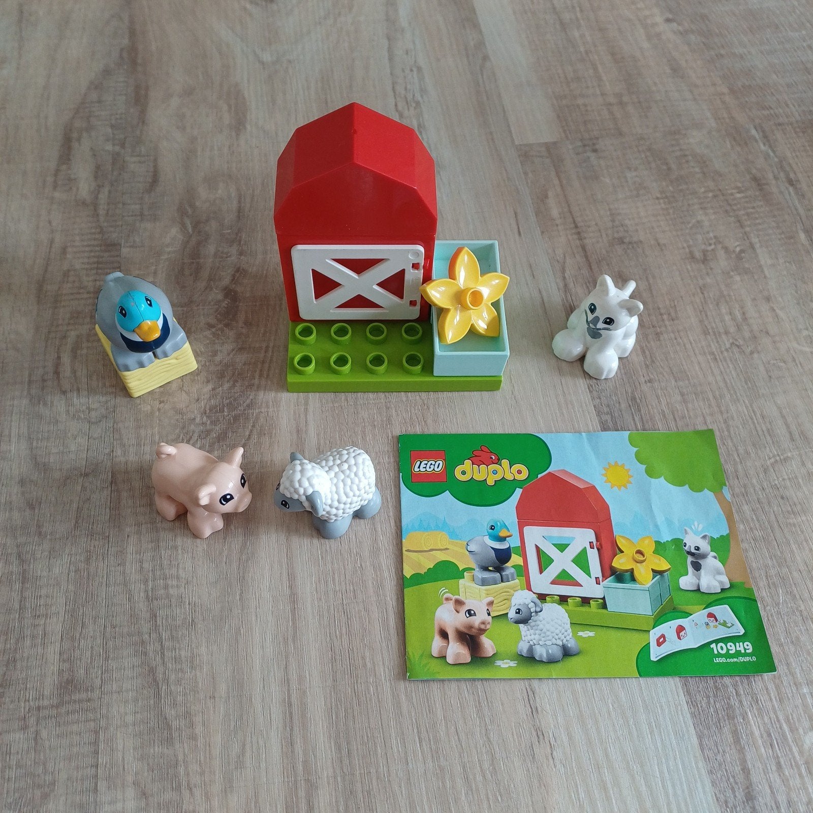 LEGO Duplo Boerderijdieren met schuur 10949, Ophalen of Verzenden, Gebruikt