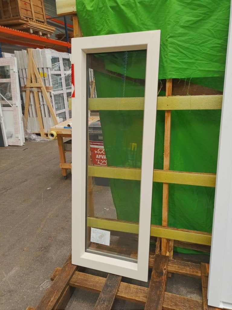 Kunststof Vast kozijn  b58 x h161 cm Crème wit  -2092-