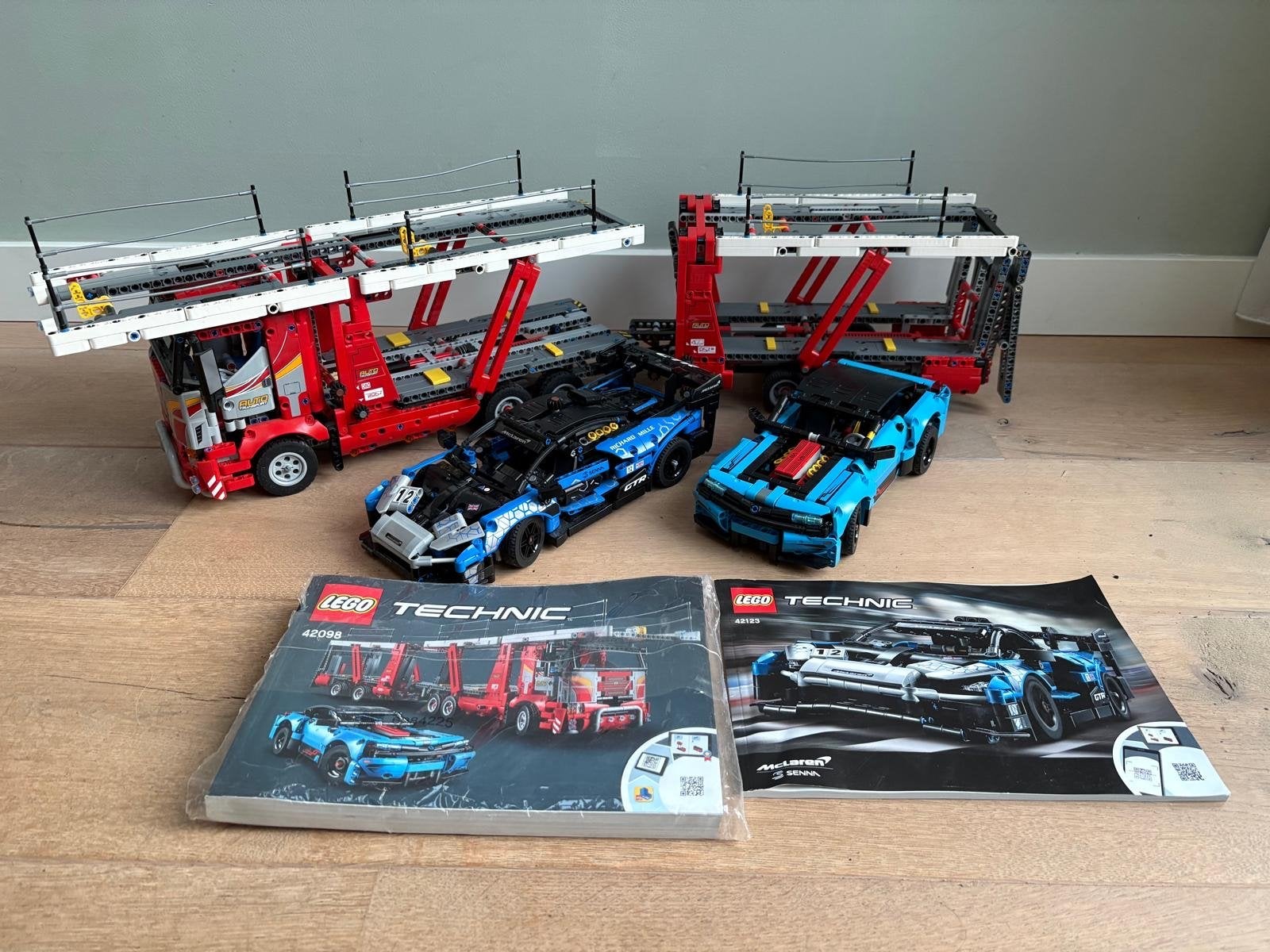 LEGO Technic 42098 Autotransporter & 42123 McLaren Senna GTR, Ophalen, Gebruikt, Lego, Technic