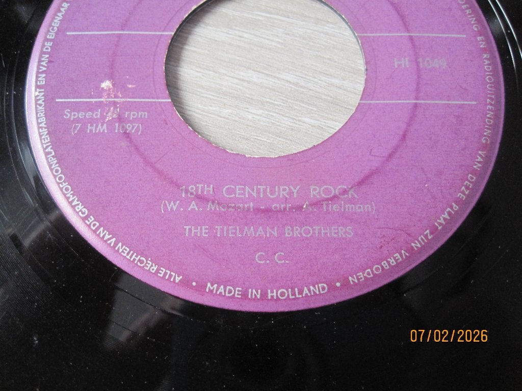 The Tielman Brothers   -   18th century rock, Cd's en Dvd's, 7 inch, Ophalen of Verzenden, Zo goed als nieuw, Overige typen