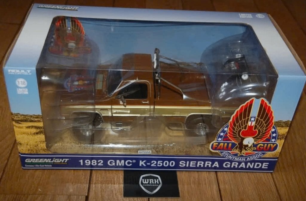 1:18 GMC K2500 SIERRA GRANDE FALL GUY GREENLIGHT in doos WRH, Hobby en Vrije tijd, Verzenden, Zo goed als nieuw, Auto, Overige merken