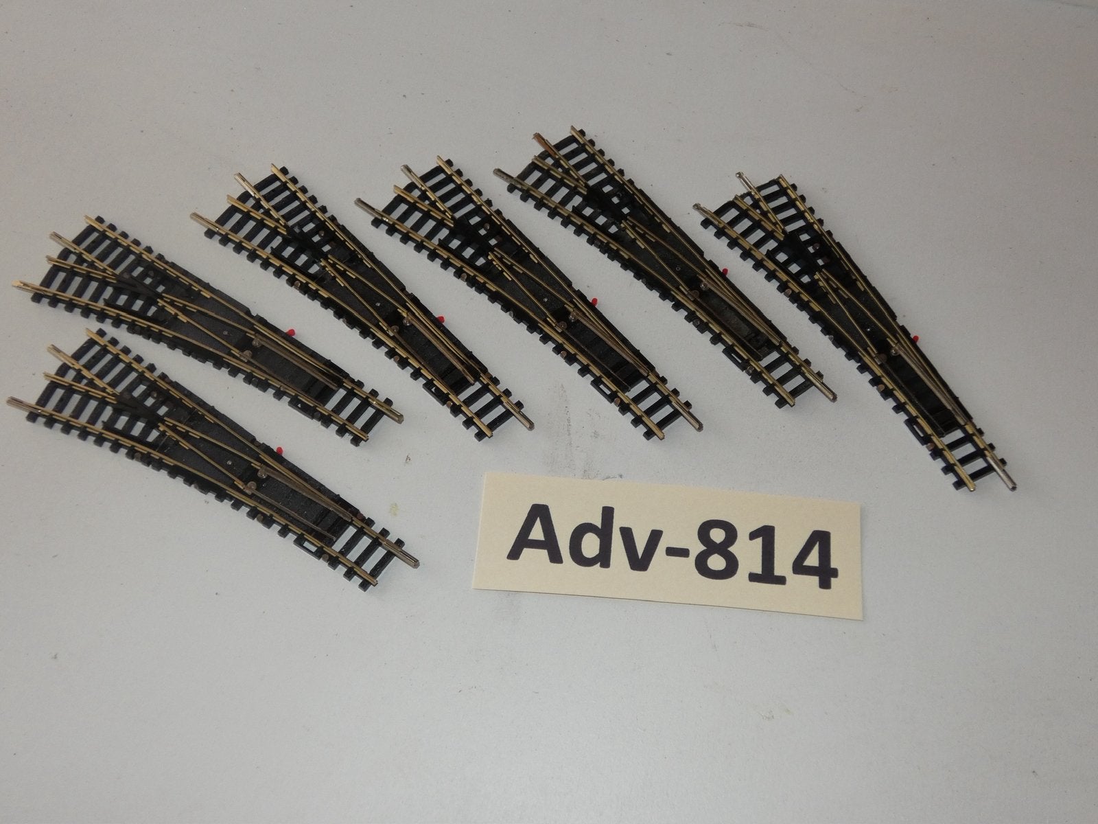 Adv-814 N Spoor Rechte Wissels 14954 Minitrix Links, Gebruikt, Gelijkstroom, Trix, Rails