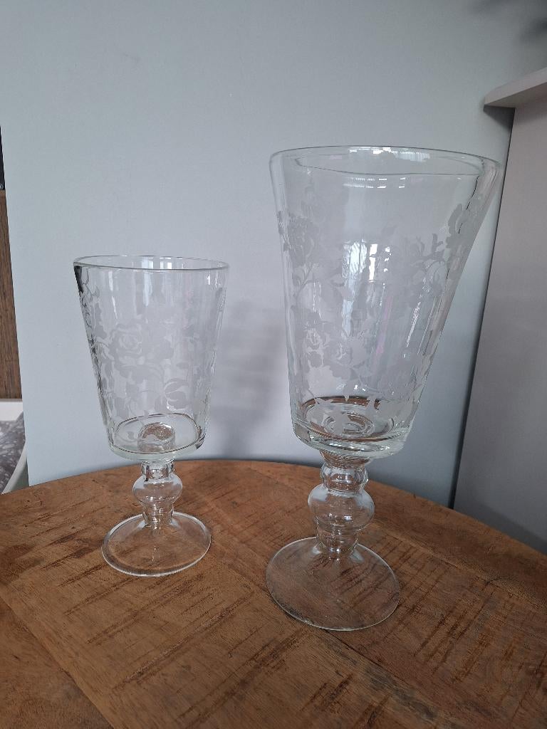 bokaal / vaas /kandelaren, Huis en Inrichting, Ophalen, Overige kleuren, Minder dan 50 cm, Glas