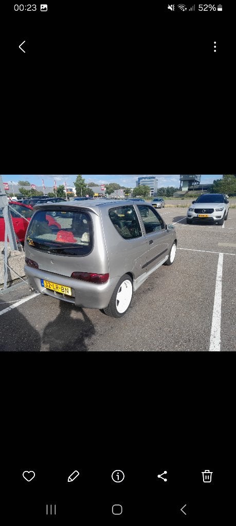 Fiat Seicento 1.1 2003 Grijs, Voorwielaandrijving, Origineel Nederlands, Handgeschakeld, Particulier