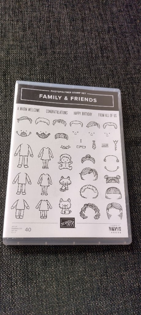 Stampin Up Family & Friend- stamps, Ophalen of Verzenden, Gebruikt, Clearstamp