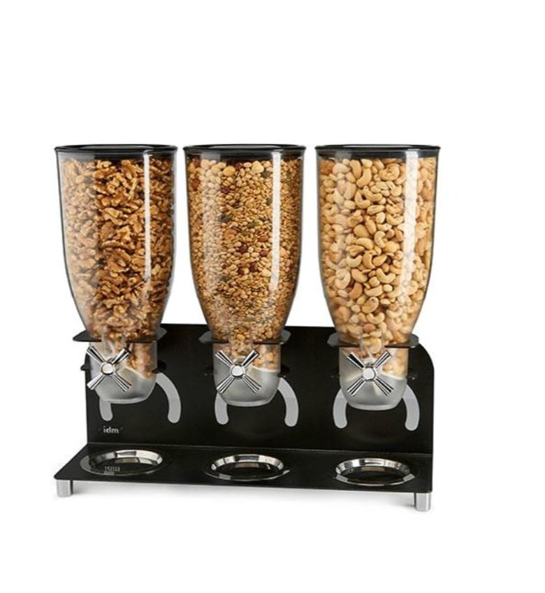 Voedsel Dispenser sets - Ideaal voor ontbijtgranen & snacks, Ophalen, Kunststof, Zwart, Overige merken