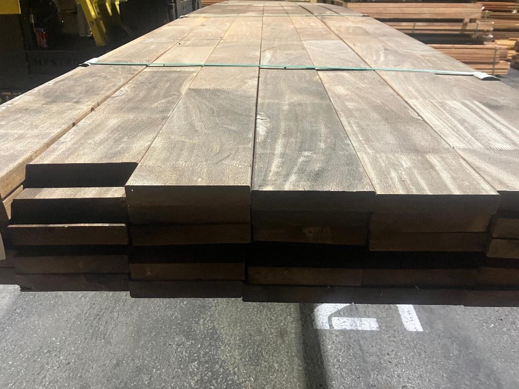 Hardhout-Cumaru–vlonderplanken-planken-gevelbekleding-27x143, Ophalen, Nieuw, Hout