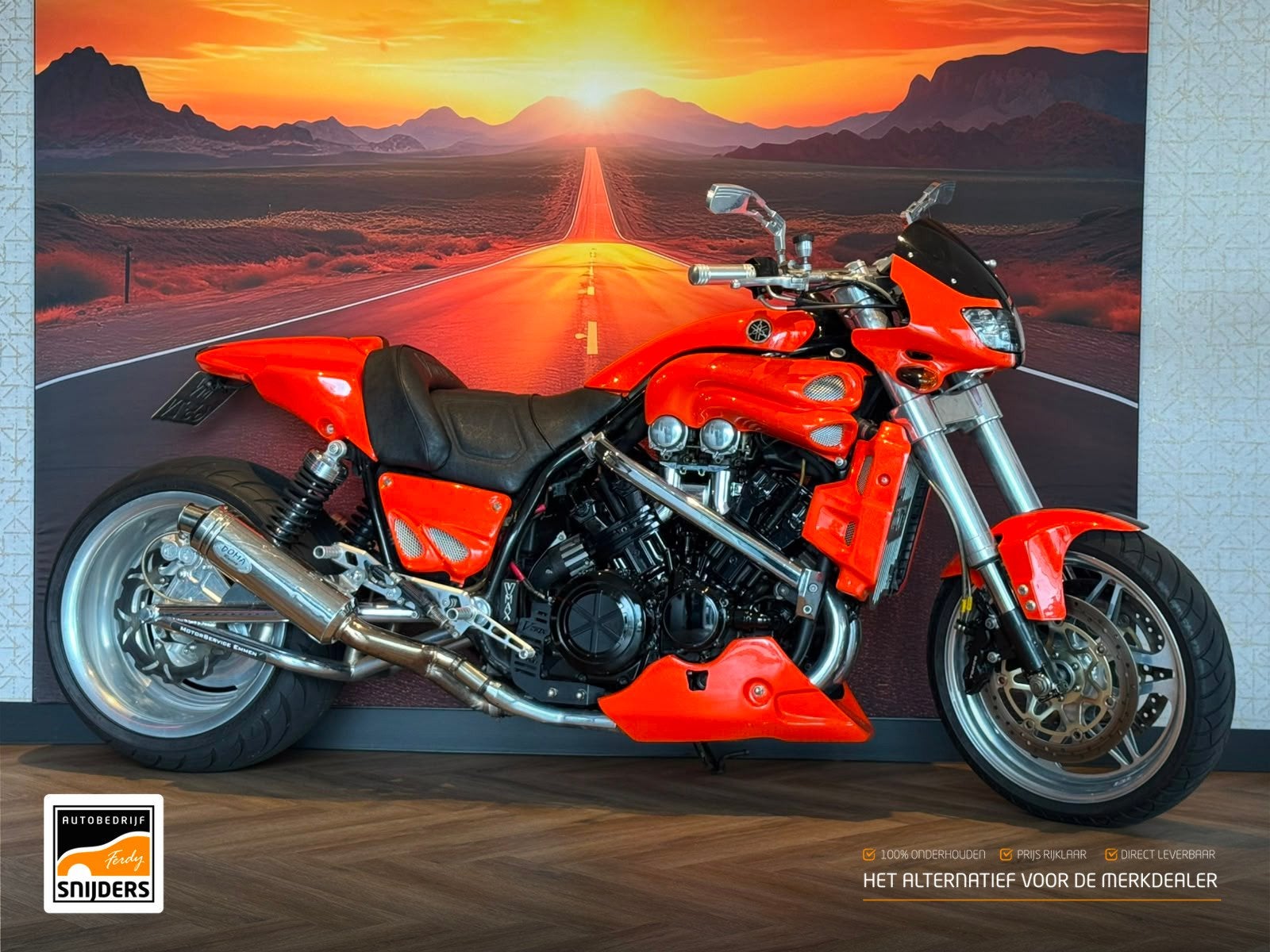 Yamaha VMX 1200 V-Max Custom Oranje - UITMUNTENDE STAAT!, Sportuitlaat, 1198 cc, Meer dan 35 kW, Overig
