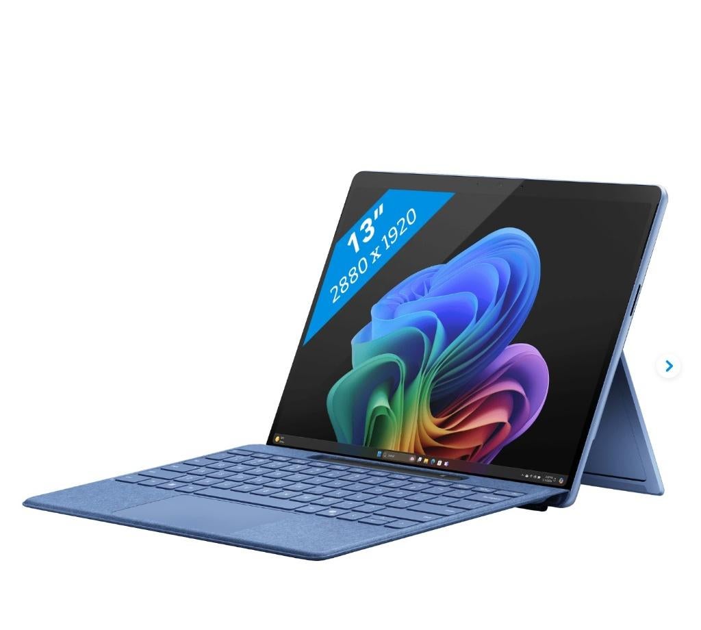 Microsoft Surface Pro 11 Snapd. X Plus/16GB/512GB Sapphire, Computers en Software, Windows Laptops, 2 tot 3 Ghz, Microsoft, 13 inch