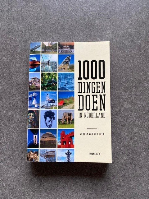**1000 dingen doen in Nederland** boek Jeroen van der Spek, Overige merken, Budget, Ophalen of Verzenden, Zo goed als nieuw