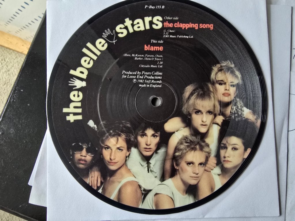 pictures The Belle stars, single., 1980 - 1989, Ophalen of Verzenden, 12 inch, Picture disc