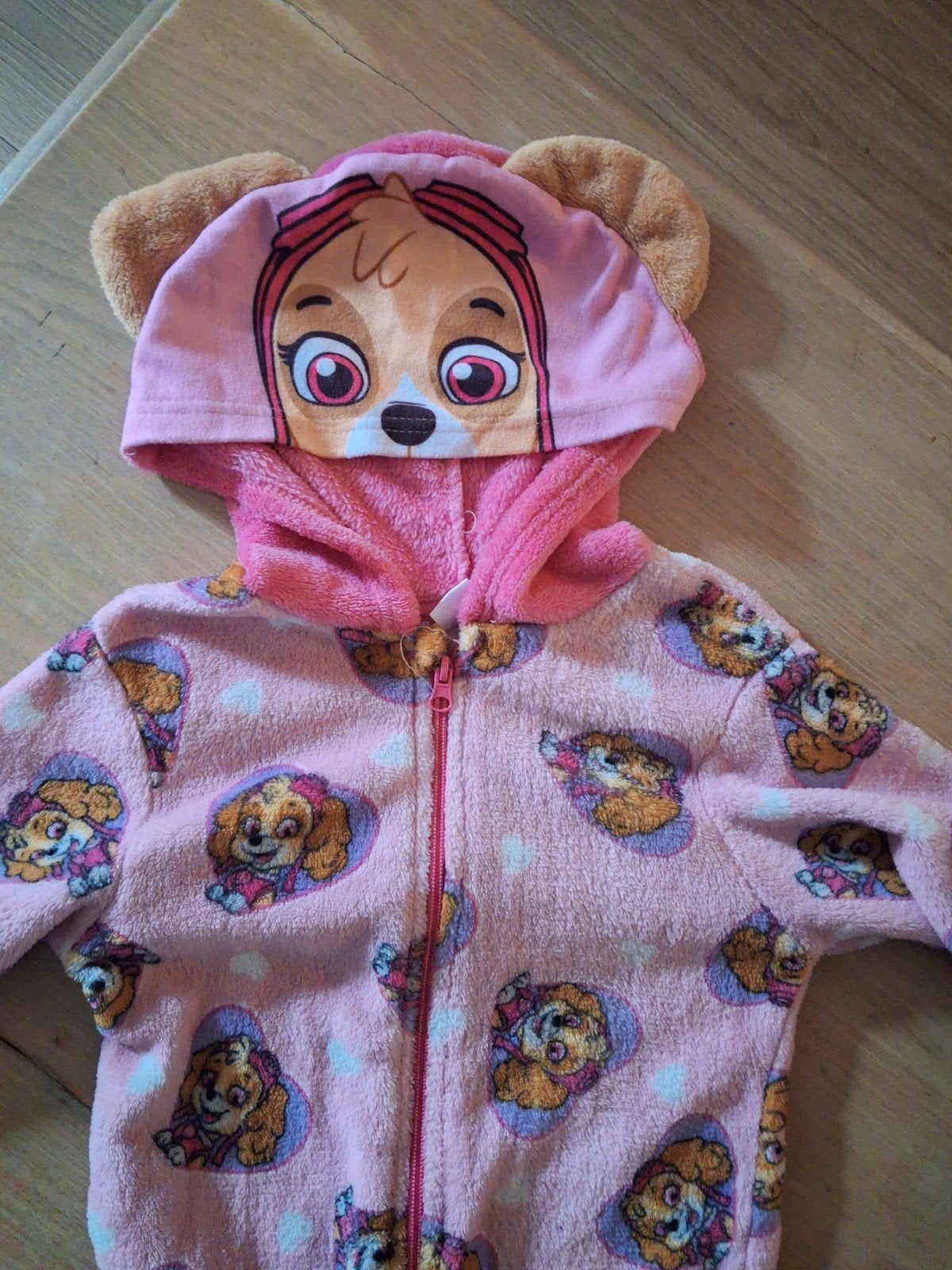 Paw Patrol Skye Onesie - Roze Fleece Pyjama, Ophalen of Verzenden, Gebruikt, Paw Patrol, Meisje