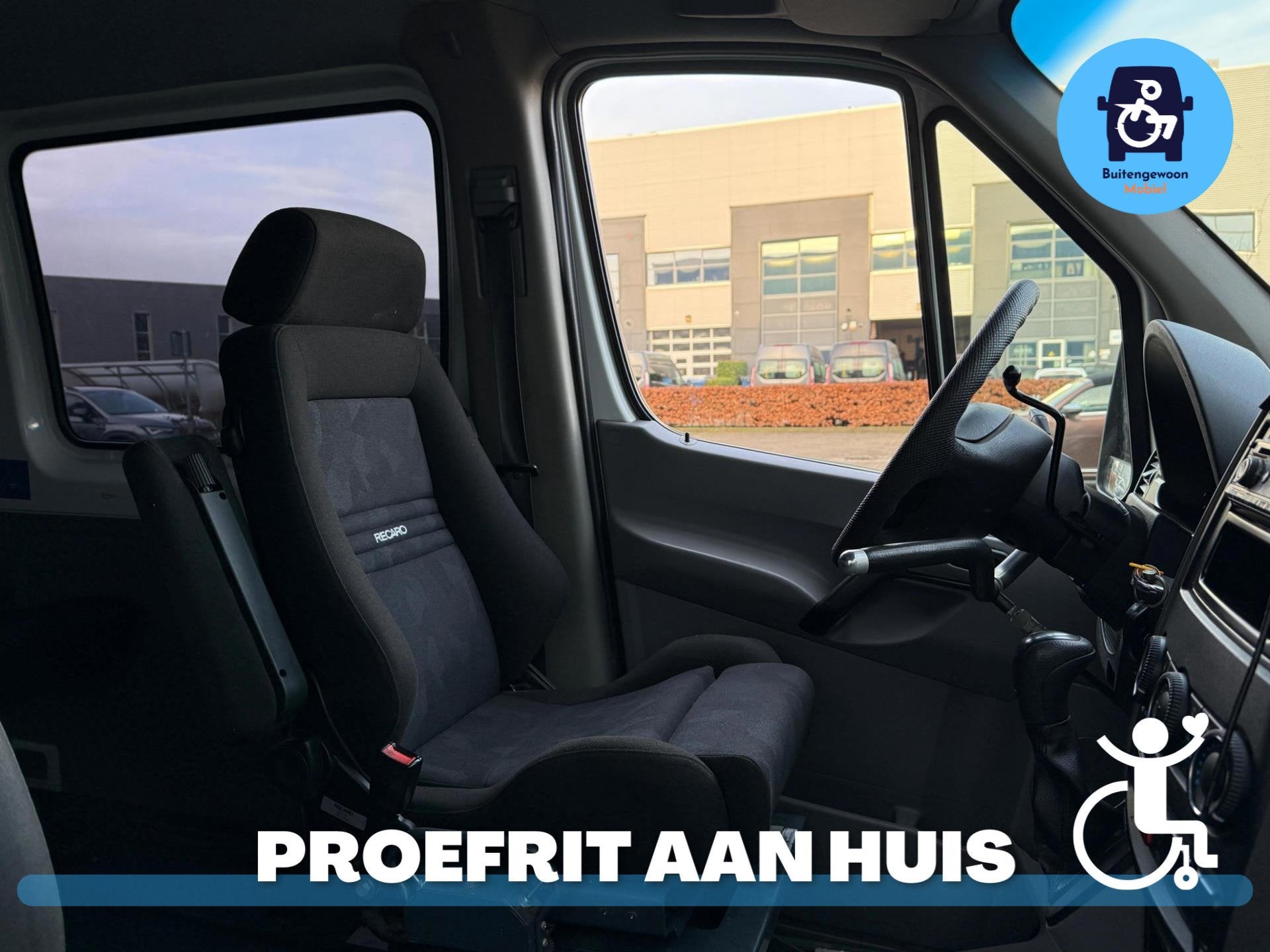 Mercedes-Benz Sprinter Rolstoelbus Zelfrijder Airco Rolstoel, Automaat, Gebruikt, Zwart, 4 cilinders