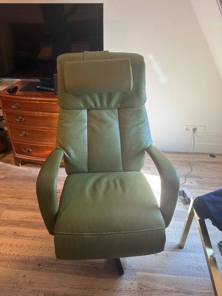 Zeer luxe sta op stoel, Huis en Inrichting, Stoelen, Ophalen, Overige kleuren, Leer, Zo goed als nieuw