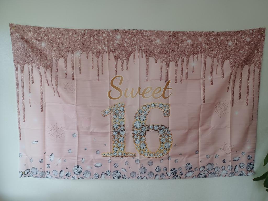 Sweet 16. Slingers/banner versieringen, Ophalen of Verzenden, Versiering, Verjaardag