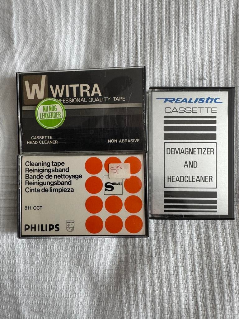 3 cassette schoonmaakbandjes, Gebruikt, 2 t/m 25 bandjes, Overige genres, Ophalen of Verzenden