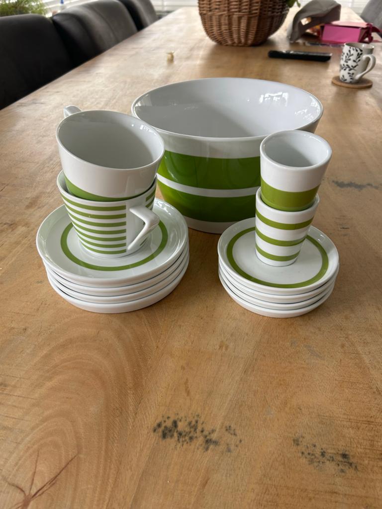 S&P Salt & Pepper Green Servies, Ophalen, Overige materialen, Gebruikt, Overige stijlen