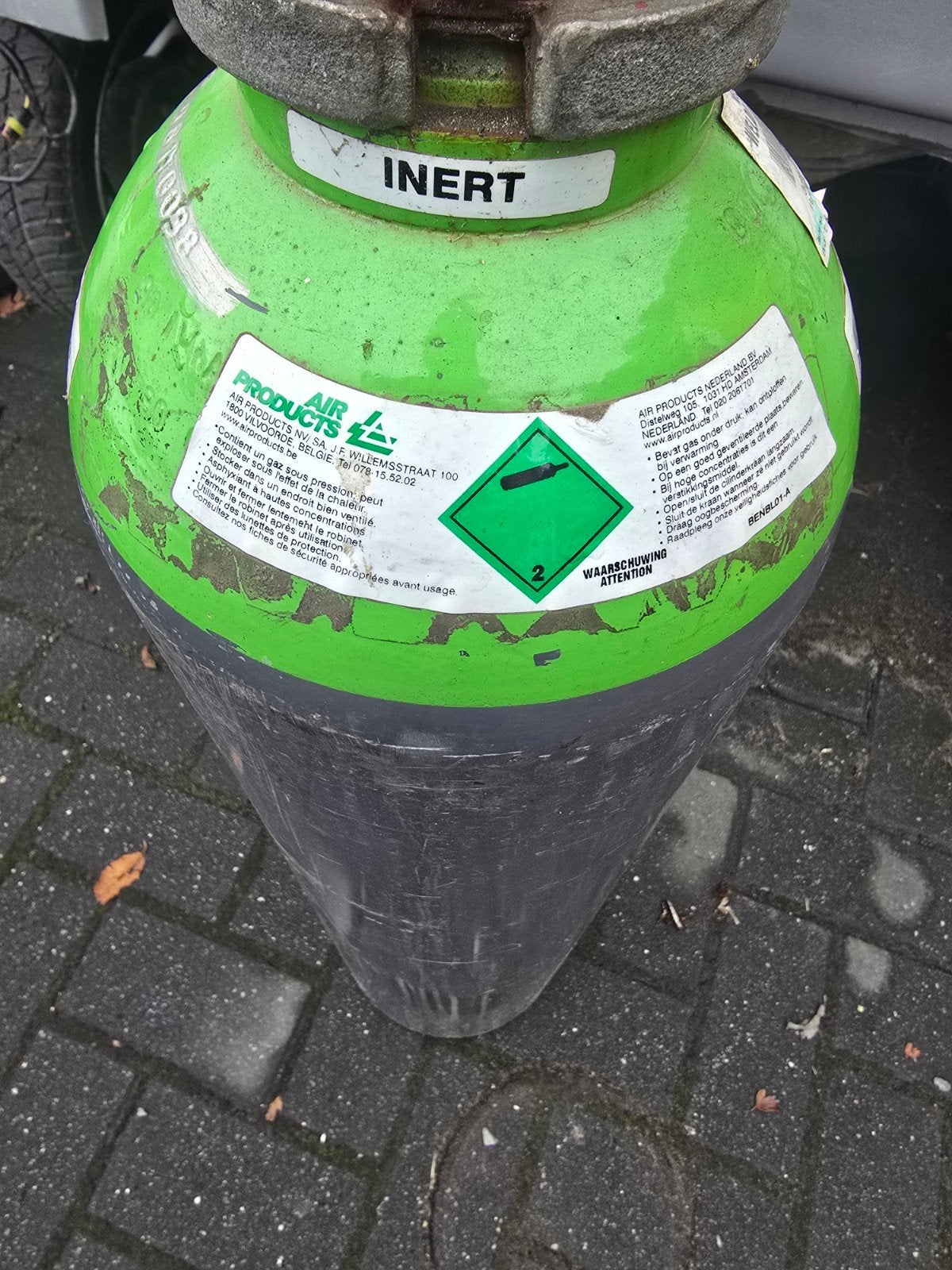 Gasfles voor lassen - Air Products Weldap 15-X20S, Ophalen, Gebruikt, Co2