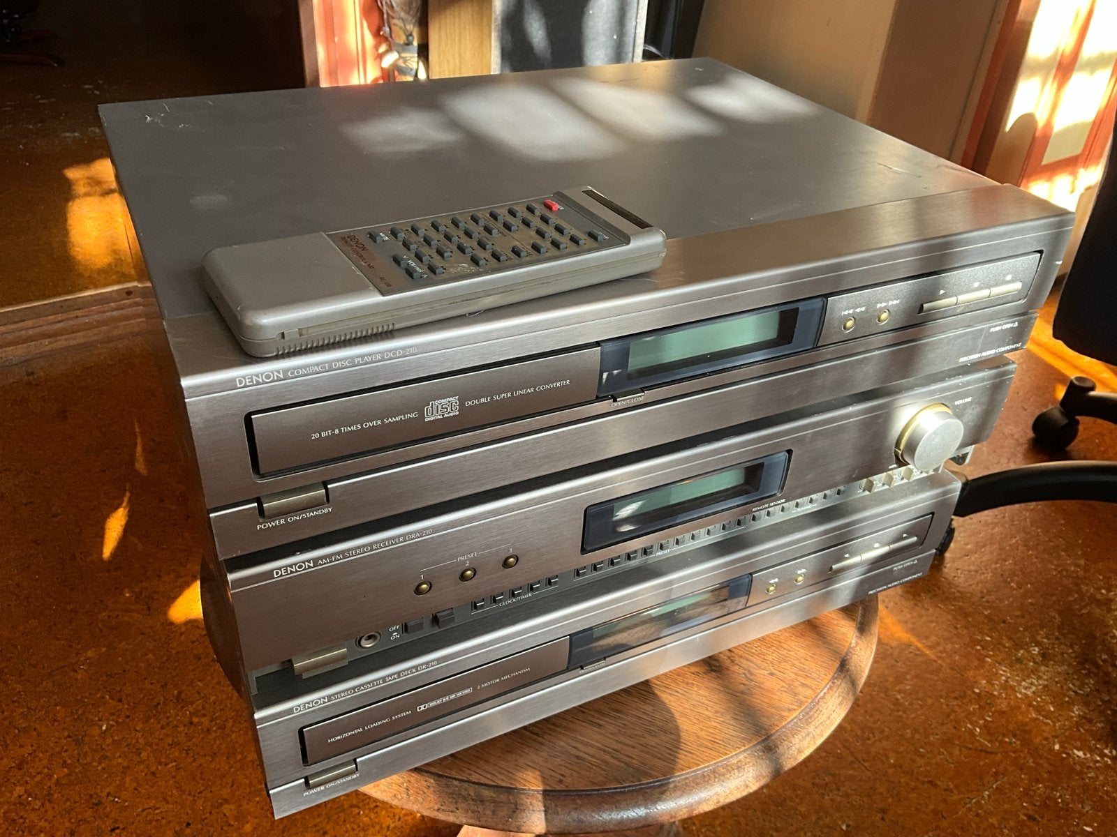 Denon Stereo Set: CD-speler, Receiver, Cassettedeck, Ophalen, Gebruikt, Cassettedeck, Denon