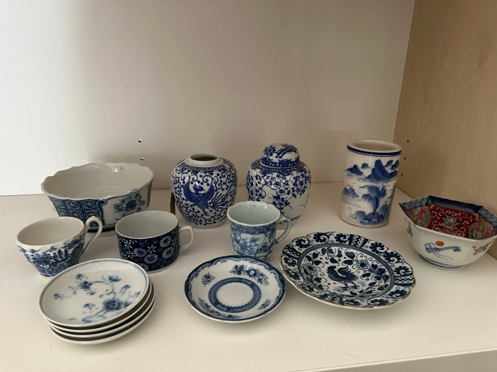 14 stuks Chinees en Japans porselein en aardewerk, Antiek en Kunst, Ophalen of Verzenden