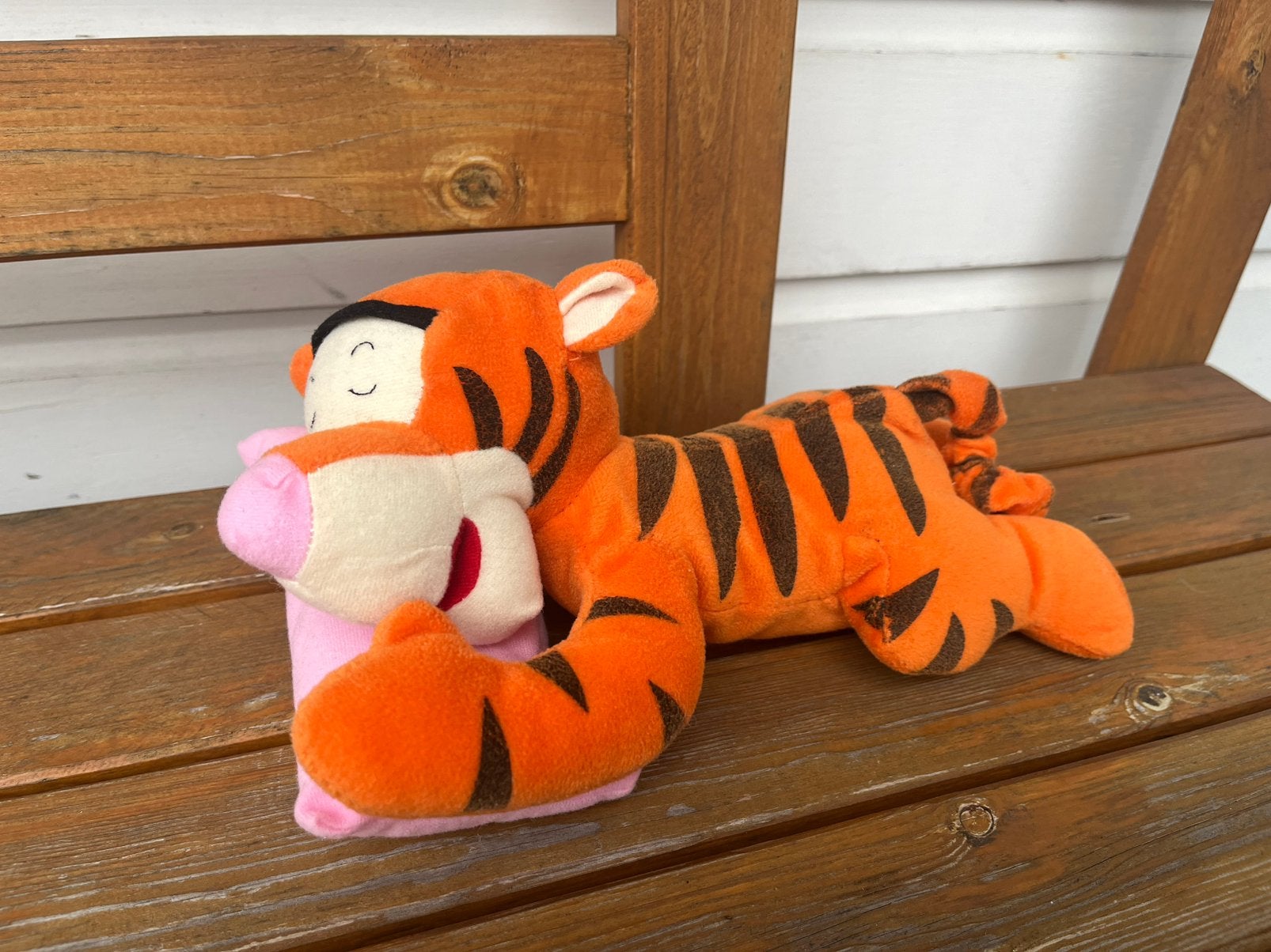 Winnie de poeh slapende knuffel tijgertje teigetje Disney, Verzamelen, Disney, Ophalen of Verzenden