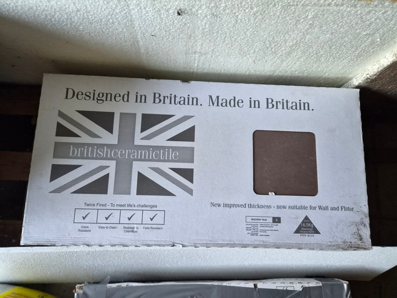British Ceramic Tile Vloer- en Wandtegels - 3 dozen + rest, Ophalen, 60 cm of meer, Nieuw, Minder dan 5 m²
