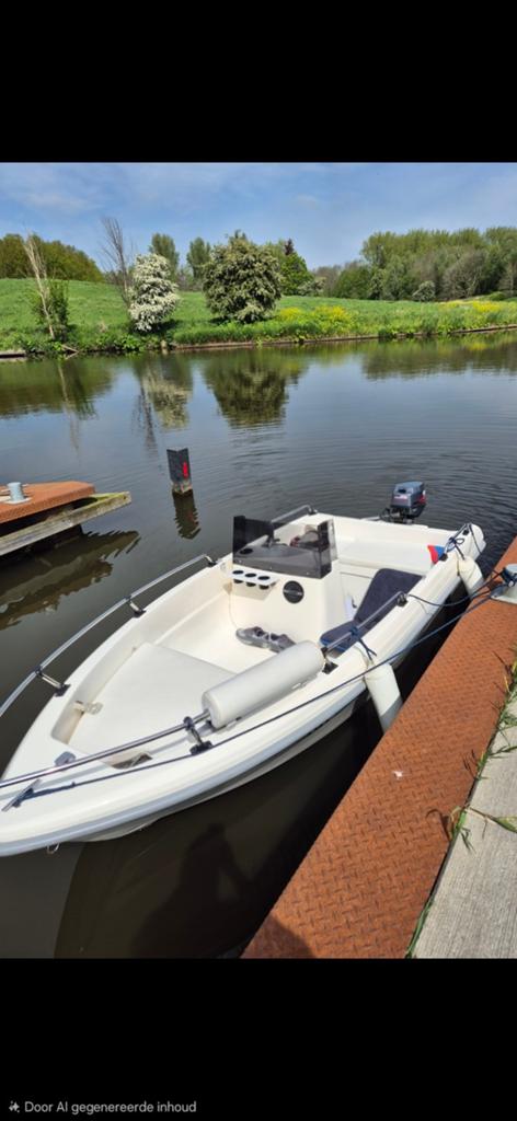 Consoleboot met Yamaha 25pk buitenboordmotor, Watersport en Boten, Kano's, Ophalen, Gebruikt, Drie personen of meer, Overige typen