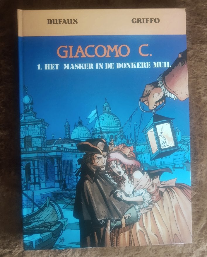 Hardcover GIACOMO C - Het masker in de donkere muil, Eén stripboek, Ophalen of Verzenden, Zo goed als nieuw