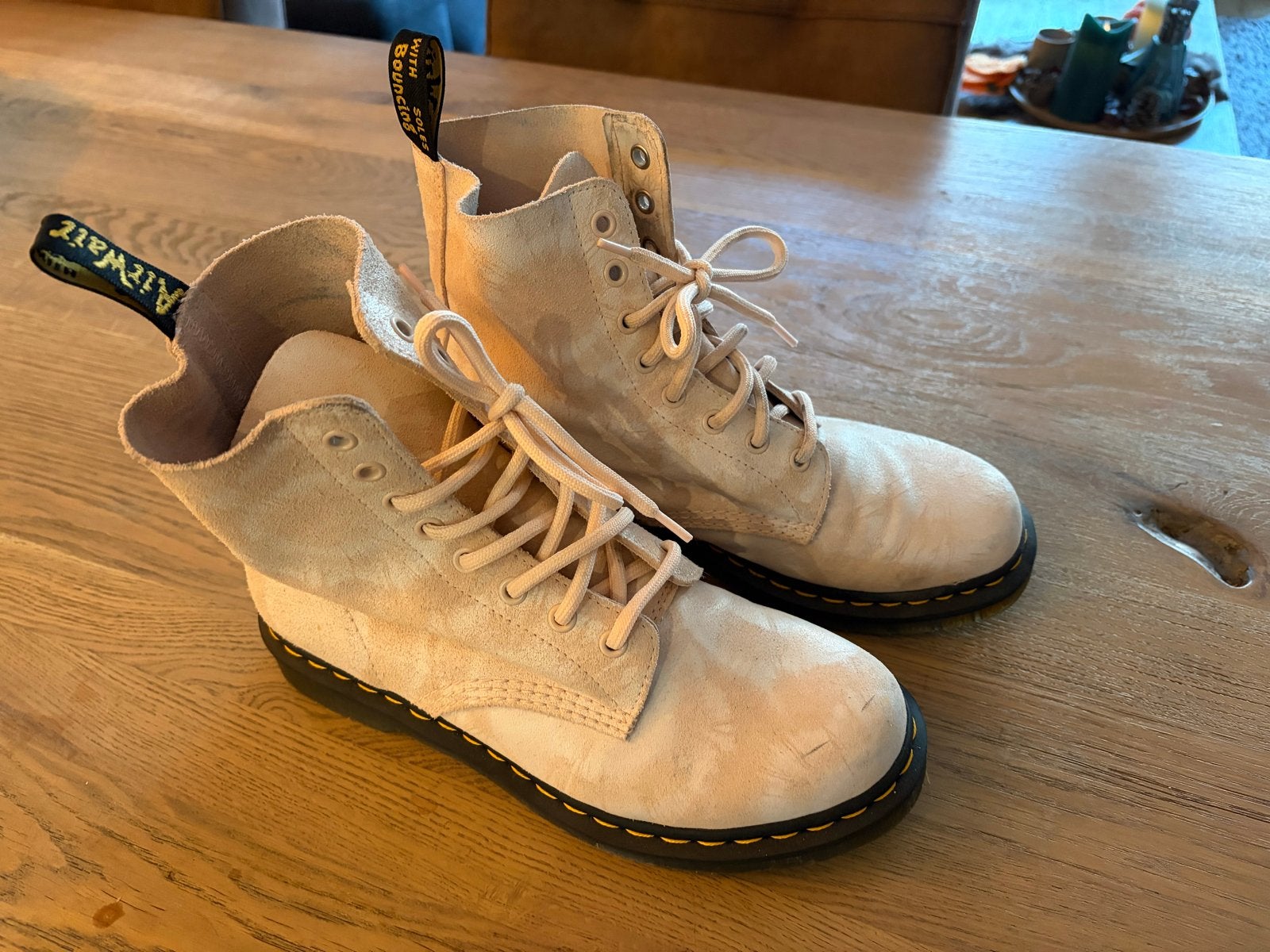 Dr. Martens 1460 Pascal Tie Dye Suède Laarzen Maat 41, Lage of Enkellaarzen, Ophalen of Verzenden, Zo goed als nieuw, Roze