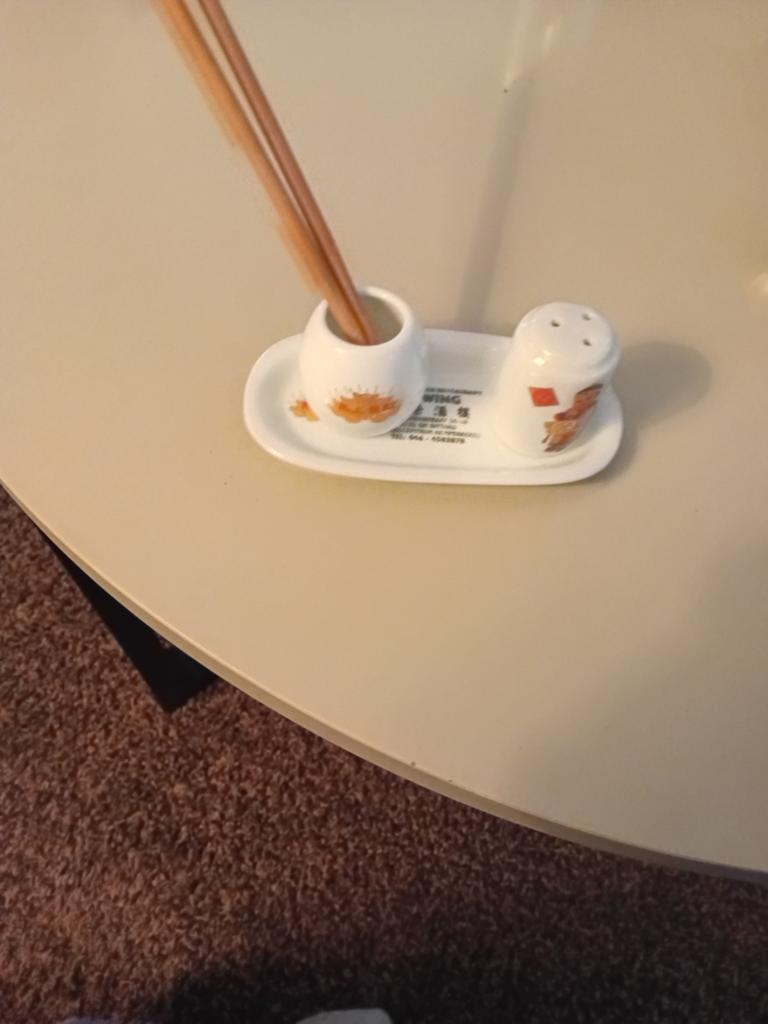Tekoop retro zeldzaam peper zoutstel Chinees set, Ophalen, Zo goed als nieuw
