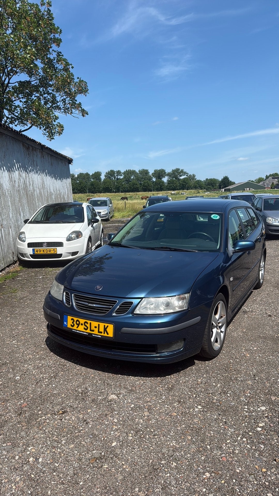 Saab 9-3 1.8 T Sport Estate 2006 Blauw nieuwe apk, Auto's, 1998 cc, 4 cilinders, Origineel Nederlands, Handgeschakeld