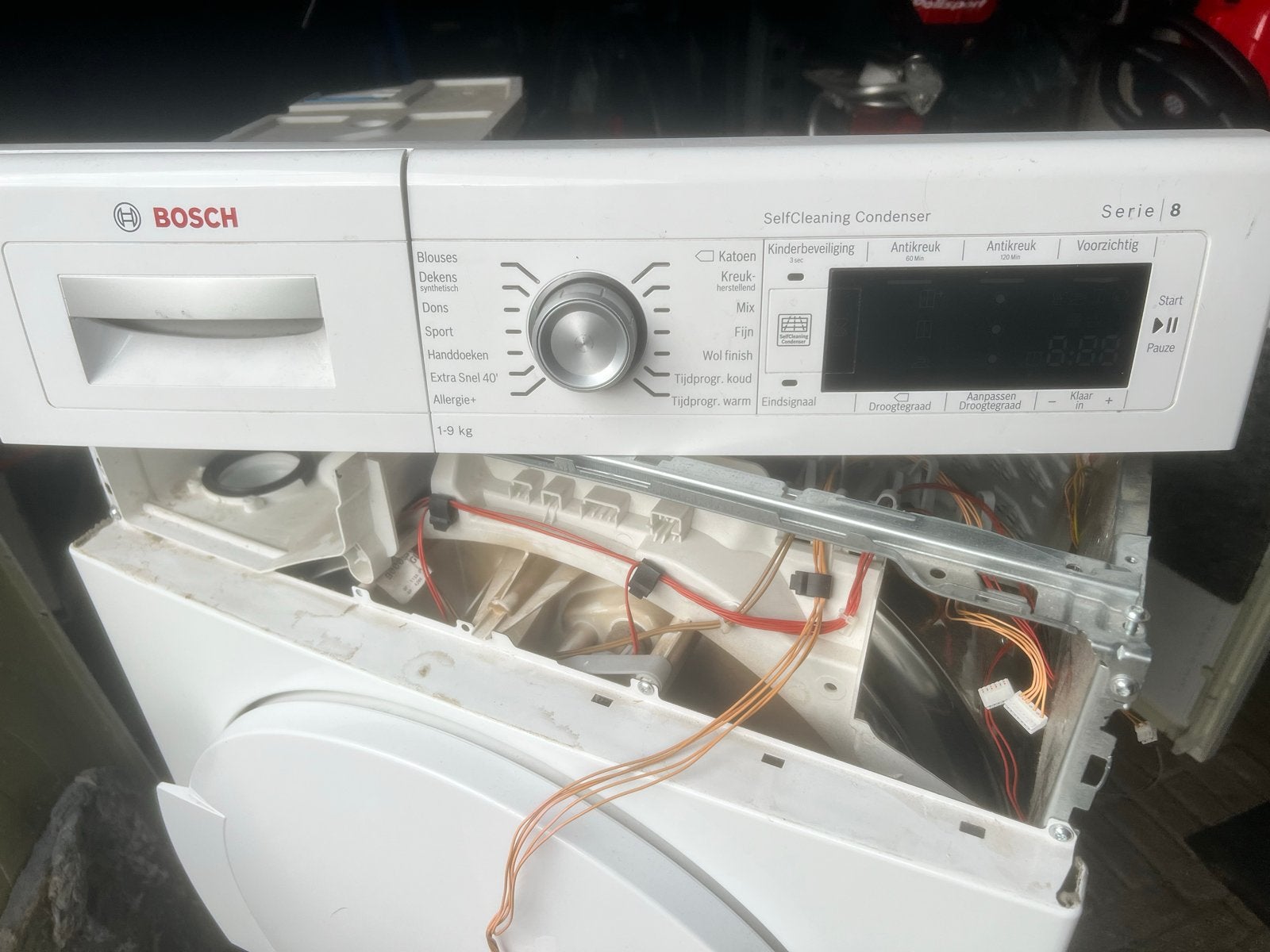 Bosch Serie 8 WTW84562NL/03 Warmtepompdroger - Defect, Witgoed en Apparatuur, Wasdrogers, Ophalen, 8 tot 10 kg, Voorlader, Niet werkend