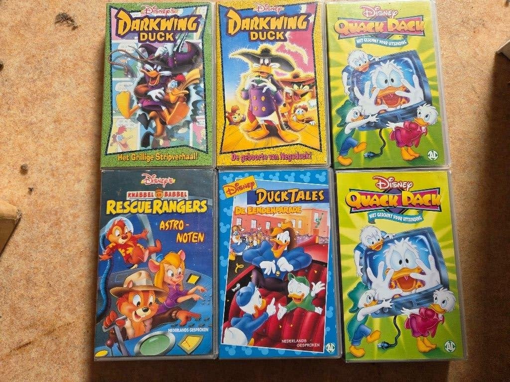 Darkwing Duck, DuckTales, Quack Pack & Rescue Rangers VHS, Gebruikt, Alle leeftijden, Kinderfilm, VHS