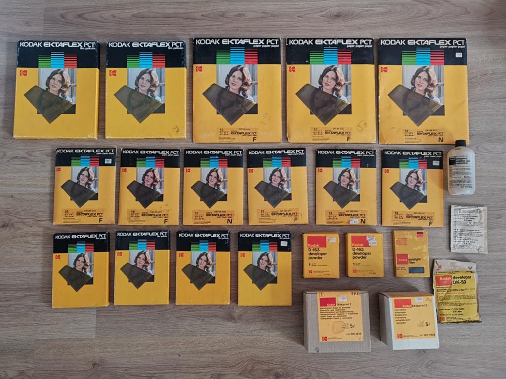 Kodak Ektalfex PCT fotopapier etc. (over datum) voor in doka, Verzamelen, Ophalen of Verzenden, Overige typen