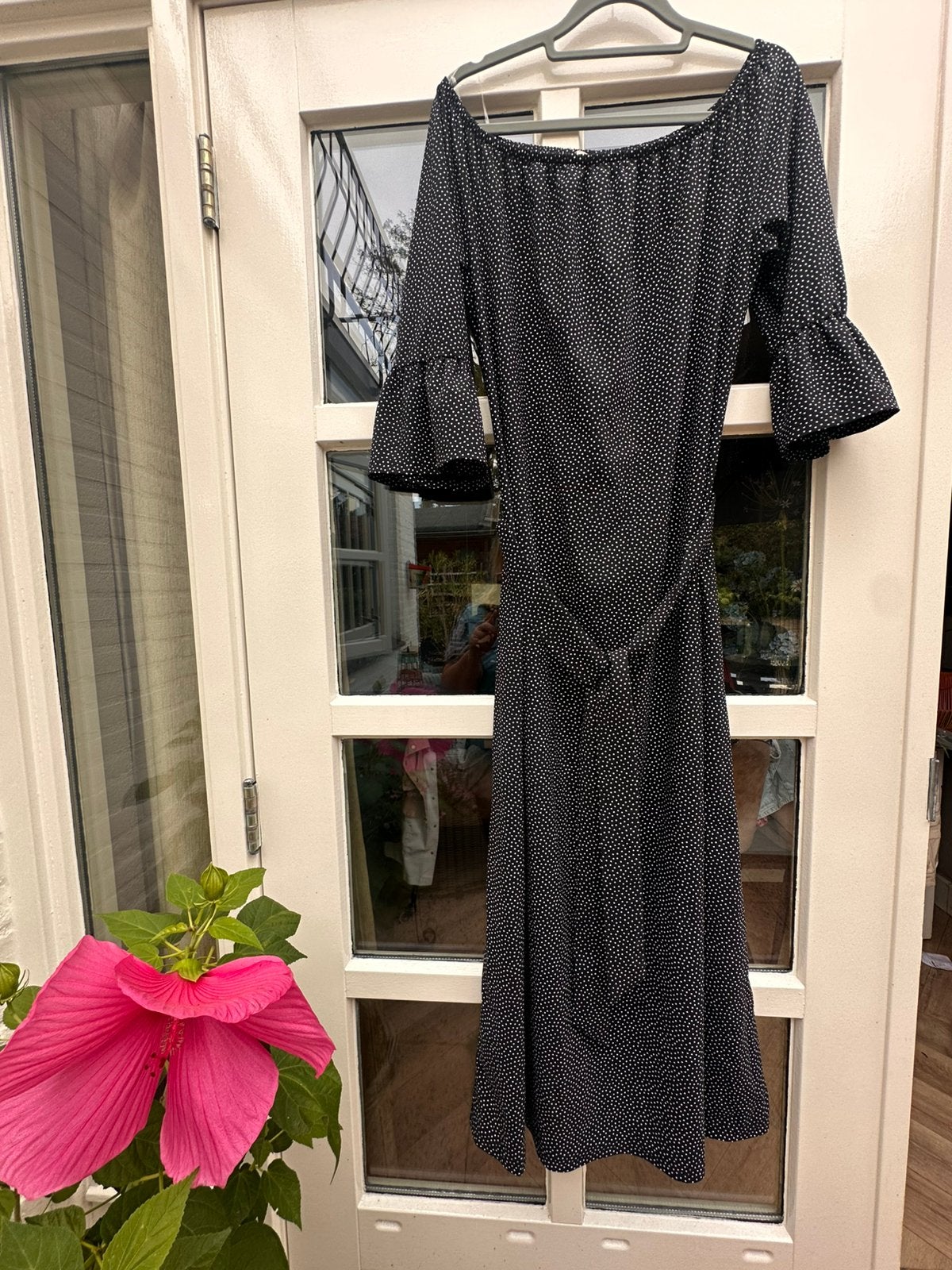 Studio Anneloes Saturday Dot Dress Zwart/Ivoor XL, Zwart, Maat 46/48 (XL) of groter, Nieuw, Ophalen of Verzenden