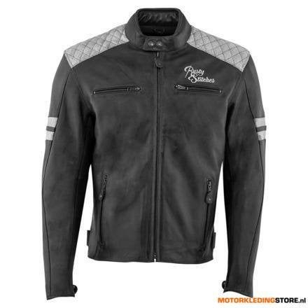 Rusty Stitches Jari motorjas, Grijs-Wit, Ophalen of Verzenden, Nieuw met kaartje