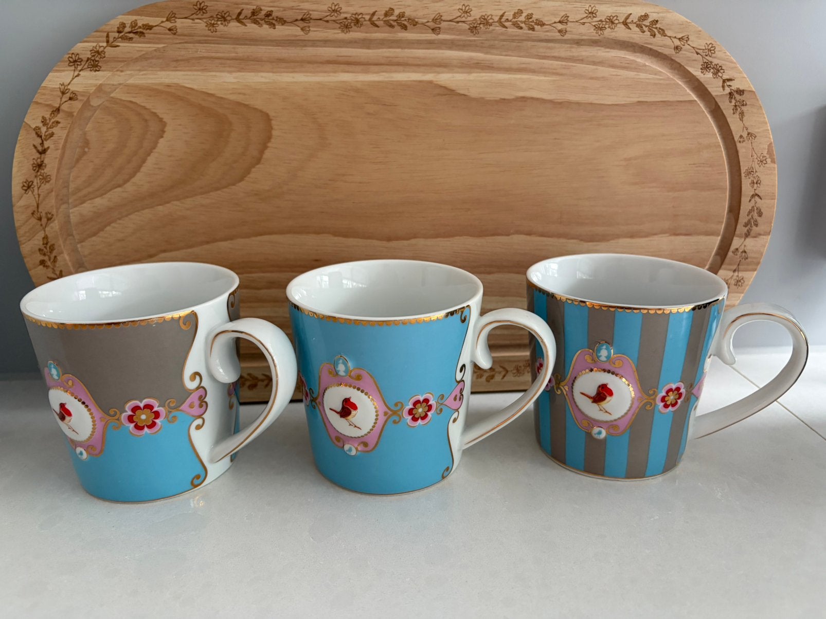 Pip studio mokken blauw love birds, Ophalen, Pip Studio, Mok, Zo goed als nieuw