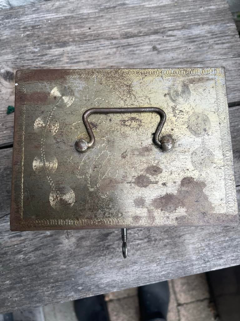 Vintage Beaumont Geldkistje met Originele Sleutel, Antiek en Kunst, Ophalen