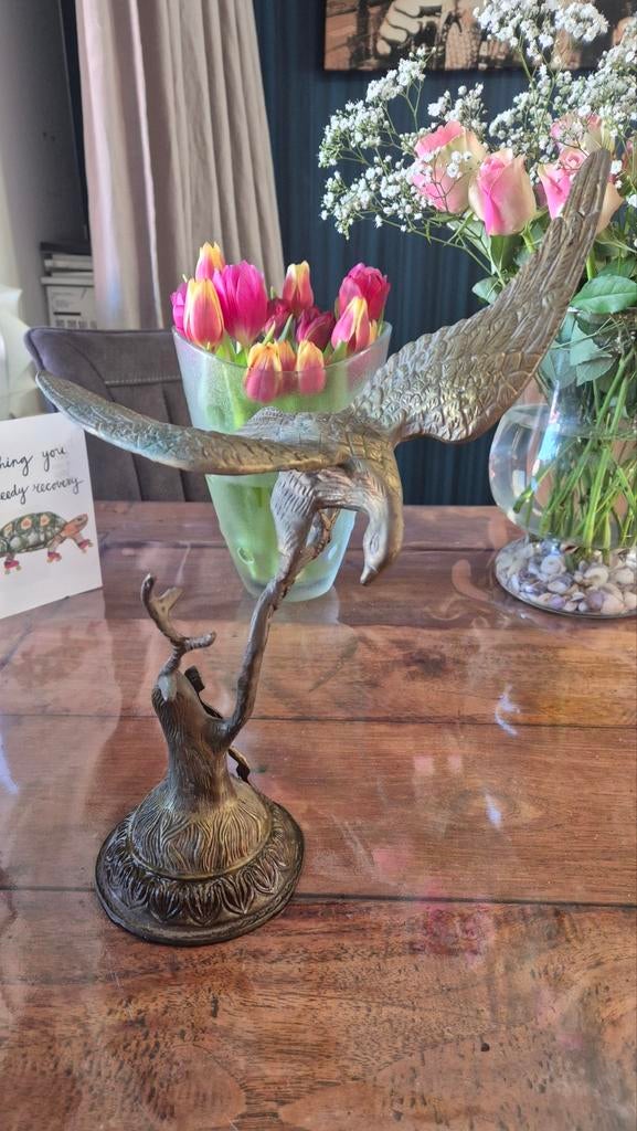 Vintage Messing Adelaar - 33,5 cm Hoog, Ophalen of Verzenden