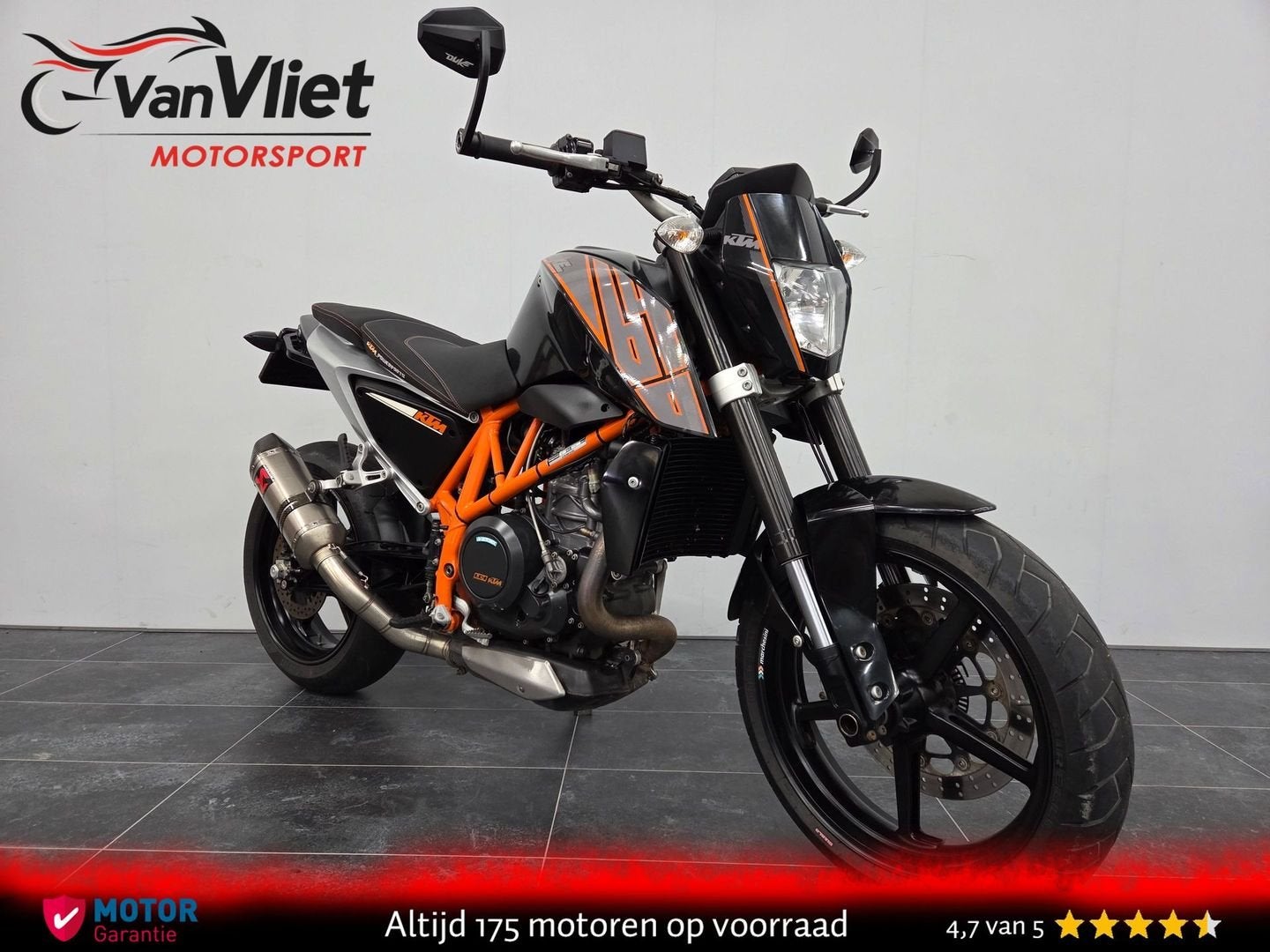 Zeer Mooie Ktm Duke 690 Akrapovic 35kw Vol Vermogen, KTM, Bedrijf, Onbekend, 654 cc