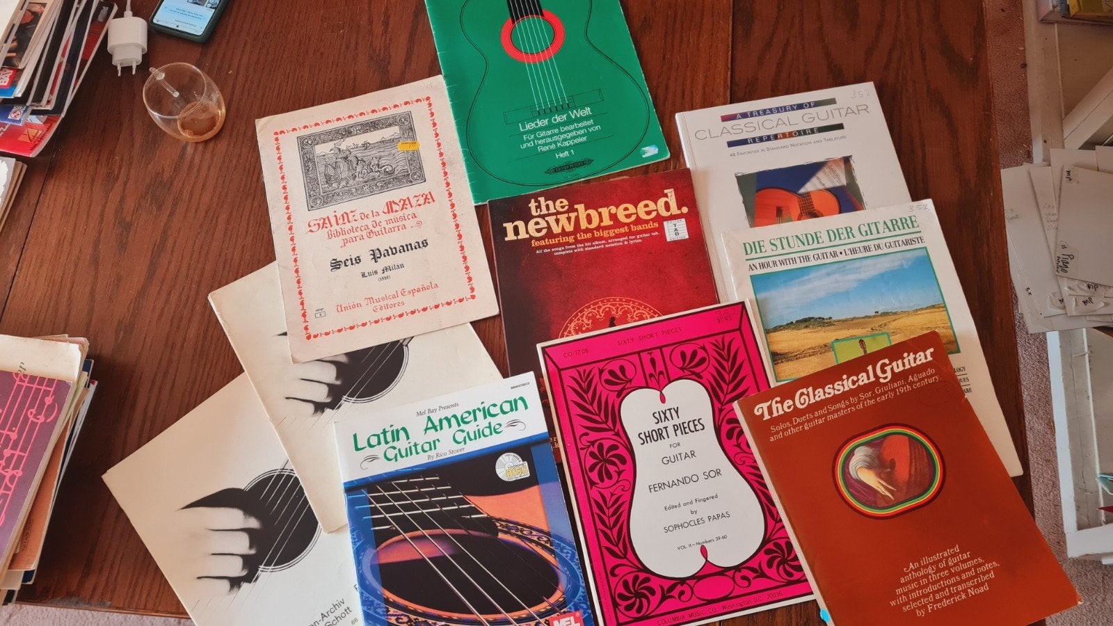 pakket van 10 Gitaarboeken: Acoustical divers, Ophalen of Verzenden, Gebruikt, Les of Cursus, Klassiek