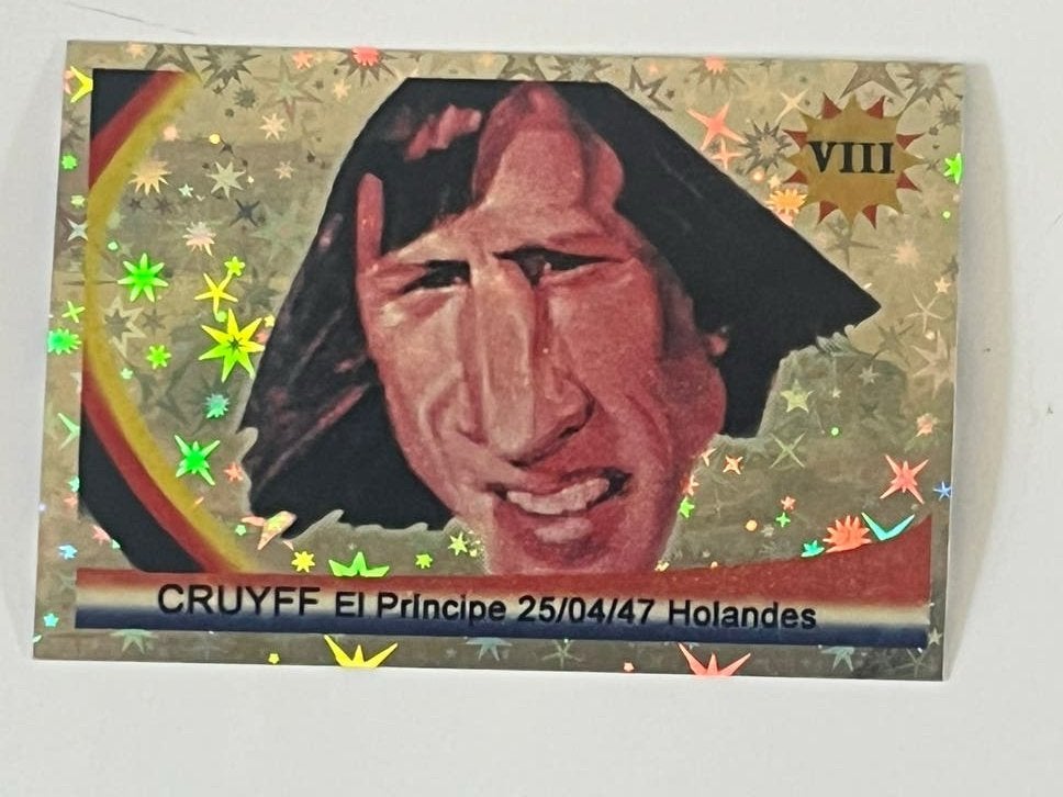 Voetbalplaatje Johan Cruijff Sticker Reyauca 2006 Venezuela, Verzenden, Zo goed als nieuw, Ajax, Poster, Plaatje of Sticker
