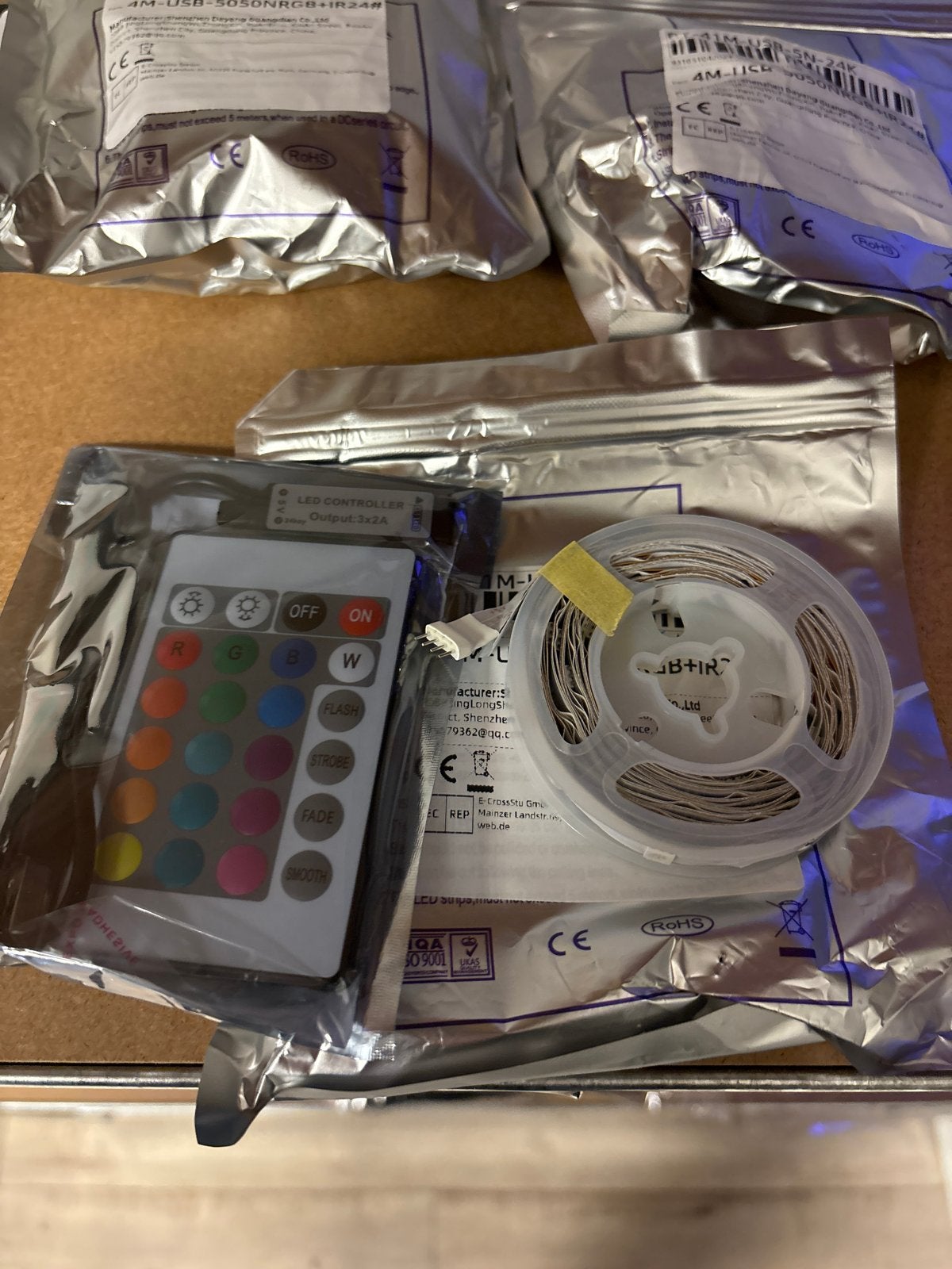 Nieuwe RGB LED strip met afstandsbediening, Ophalen of Verzenden, Nieuw